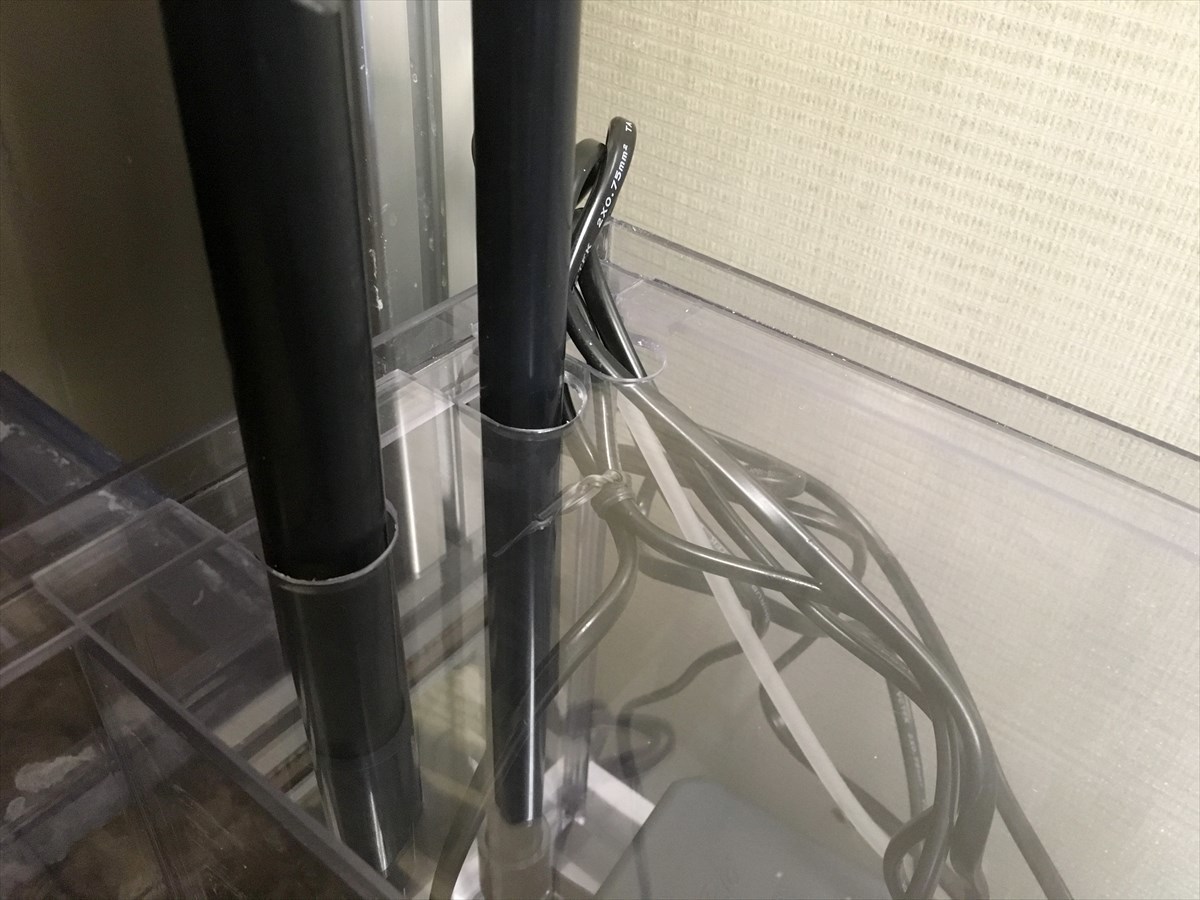 オーバーフロー　配管加工