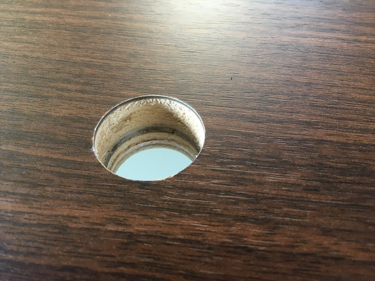 水槽台　穴あけ