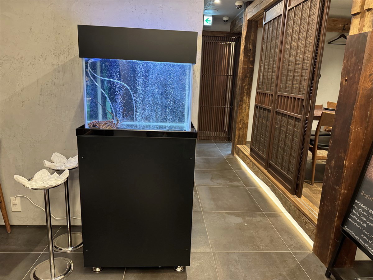 銀座　活魚水槽修理