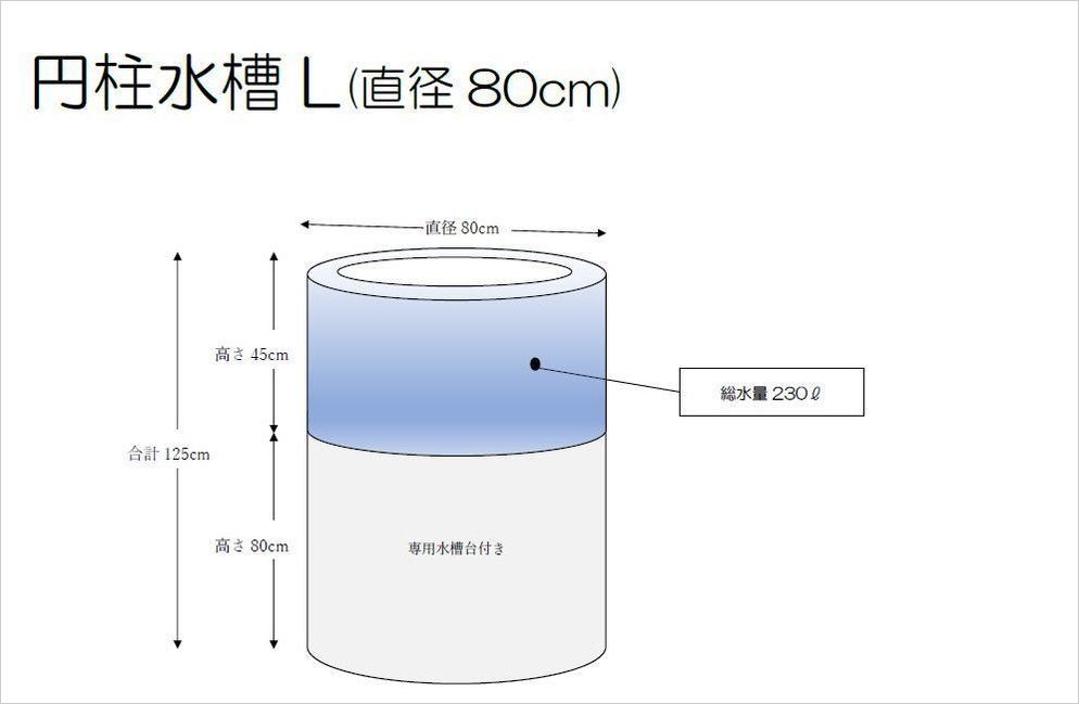 レンタル円柱水槽L