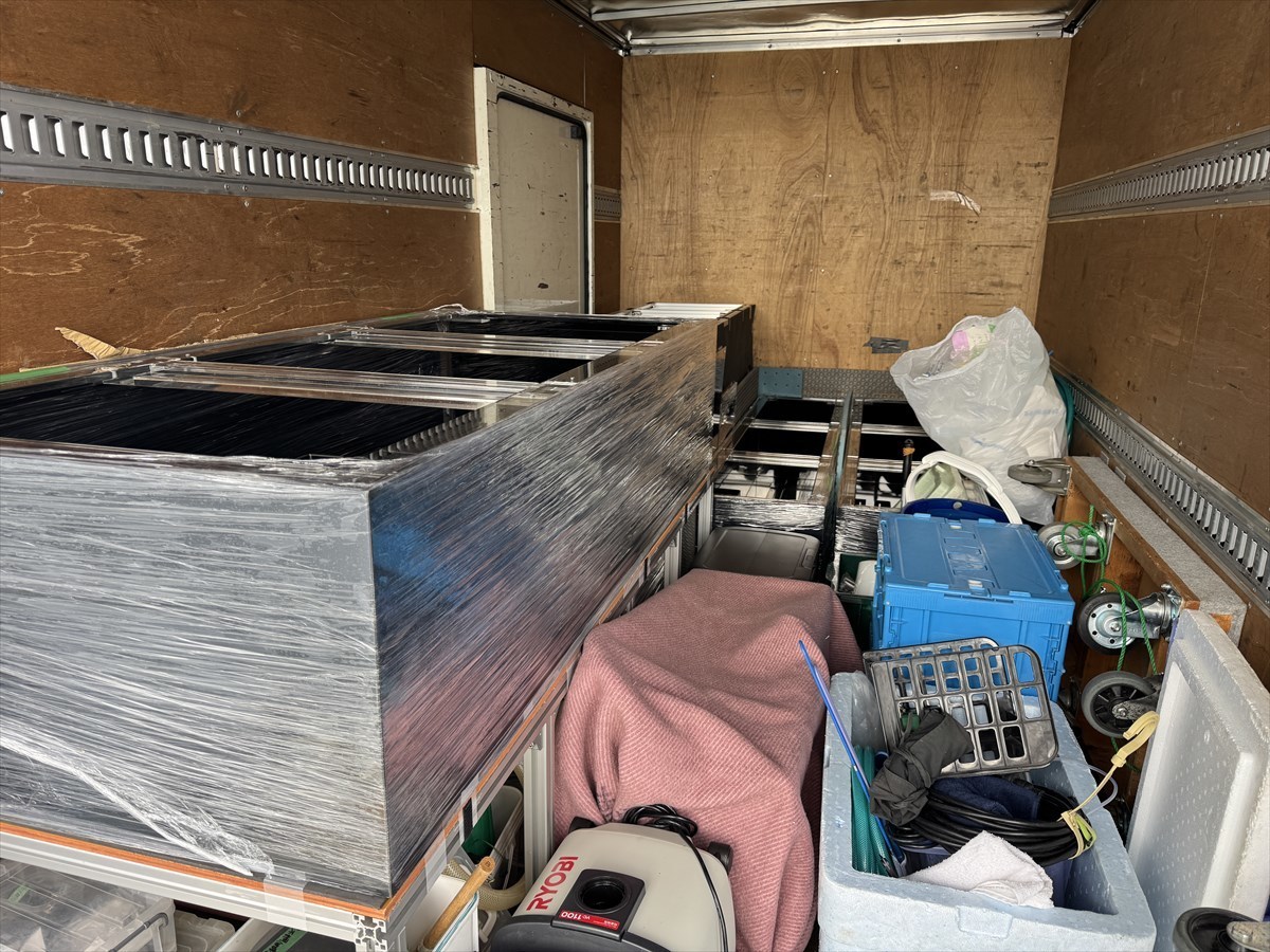 中古水槽　養生