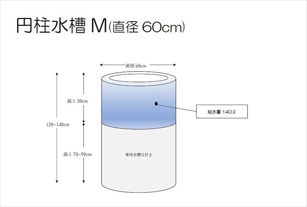 レンタル円柱水槽M