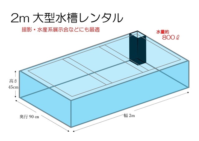 大型水槽　レンタル　
